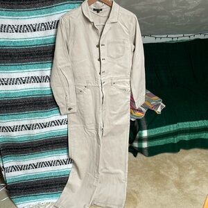 Papermoon longsleeve jumpsuit - grey, small